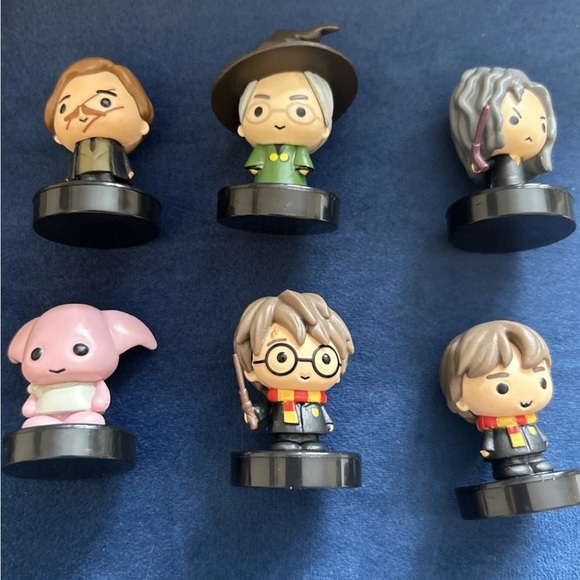 Wizarding World Of Harry Potter Other - Harry Potter Stampers Mini Figures Set - Stamp Wizard Bellatrix Dobby Neville